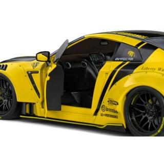 Nissan GT-R (R35) gelb Liberty Walk Body Kit 2.0 2020 S1805809 Solido 1:18 Metallmodell